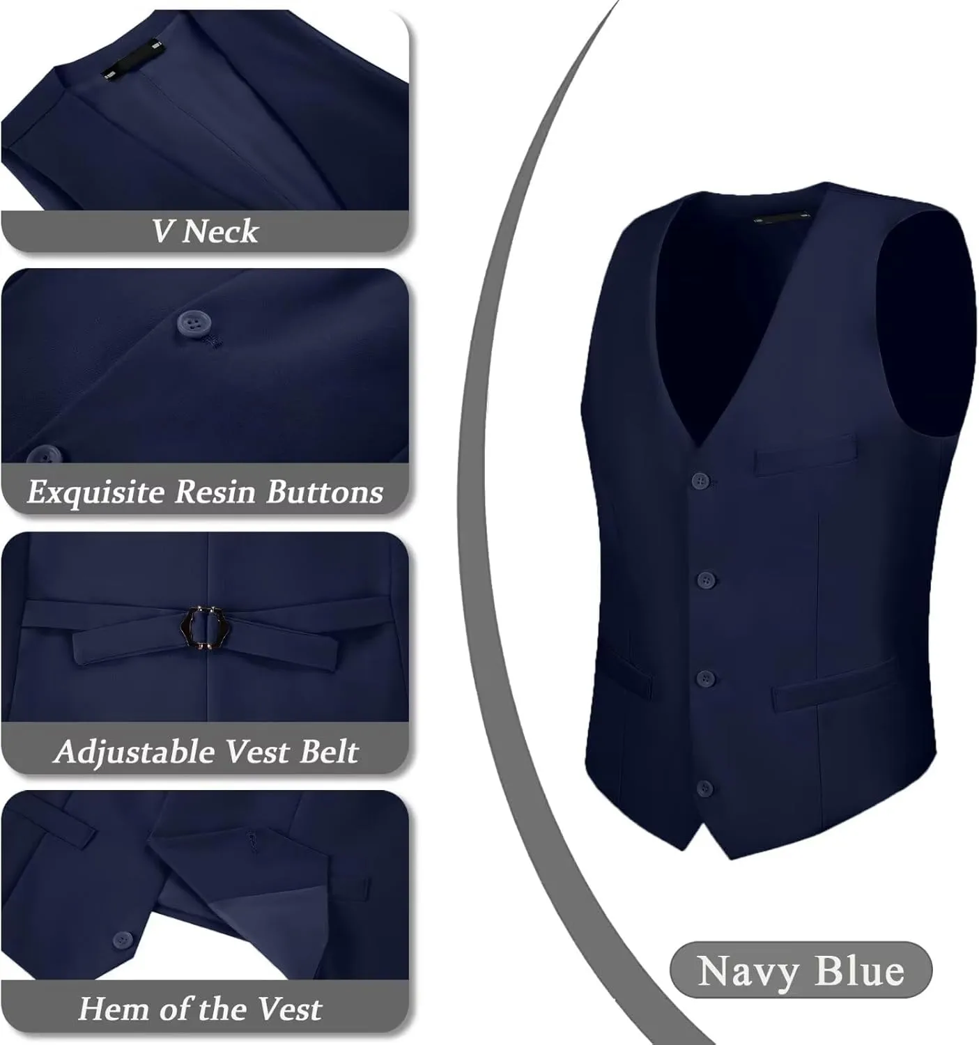 Men's Suits 2 Piece Slim Fit Suit Set Formal Vest Pants Set for Men Casual Business Suits Wedding Prom Tuxedos