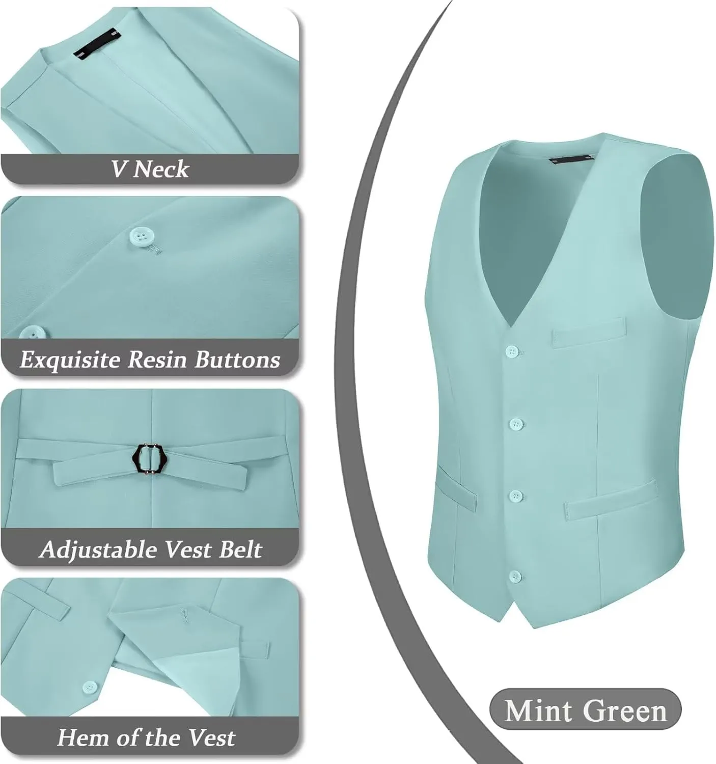 Men's Suits 2 Piece Slim Fit Suit Set Formal Vest Pants Set for Men Casual Business Suits Wedding Prom Tuxedos