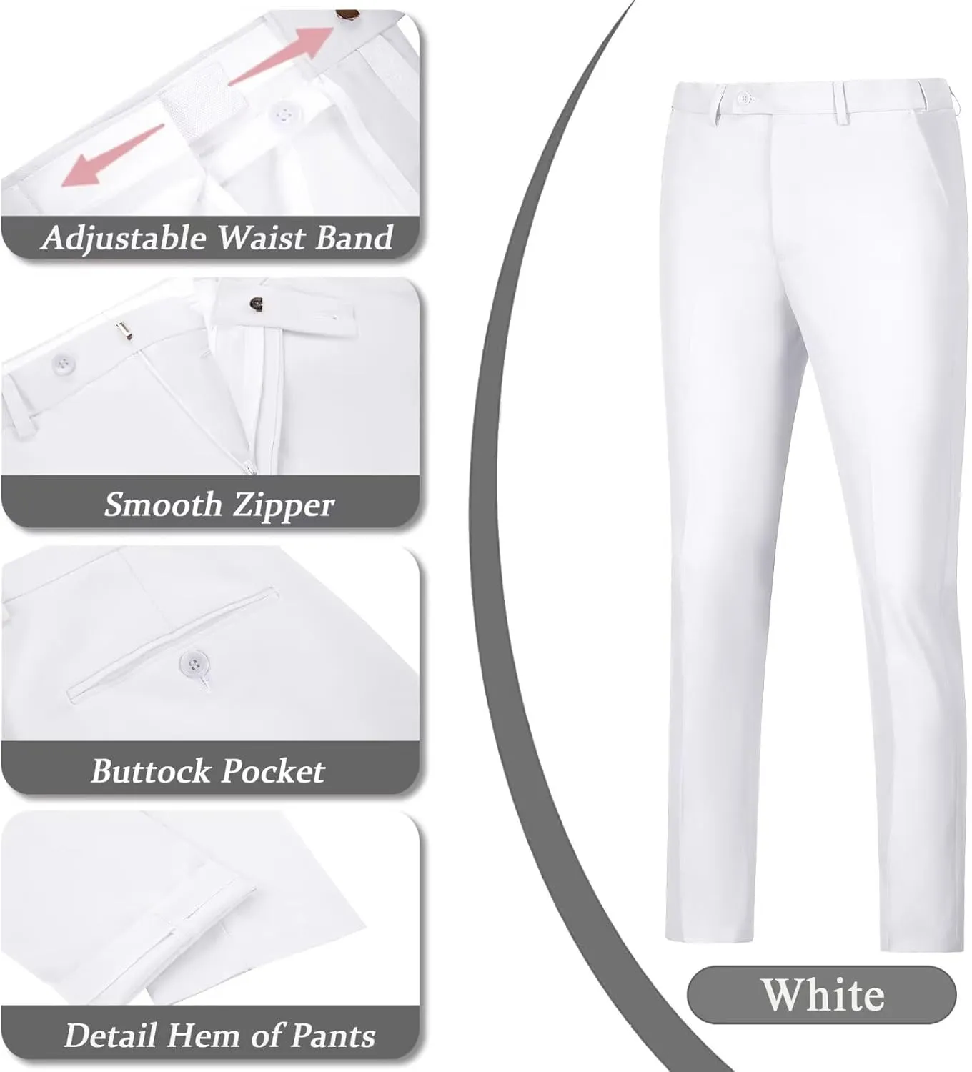 Men's Suits 2 Piece Slim Fit Suit Set Formal Vest Pants Set for Men Casual Business Suits Wedding Prom Tuxedos