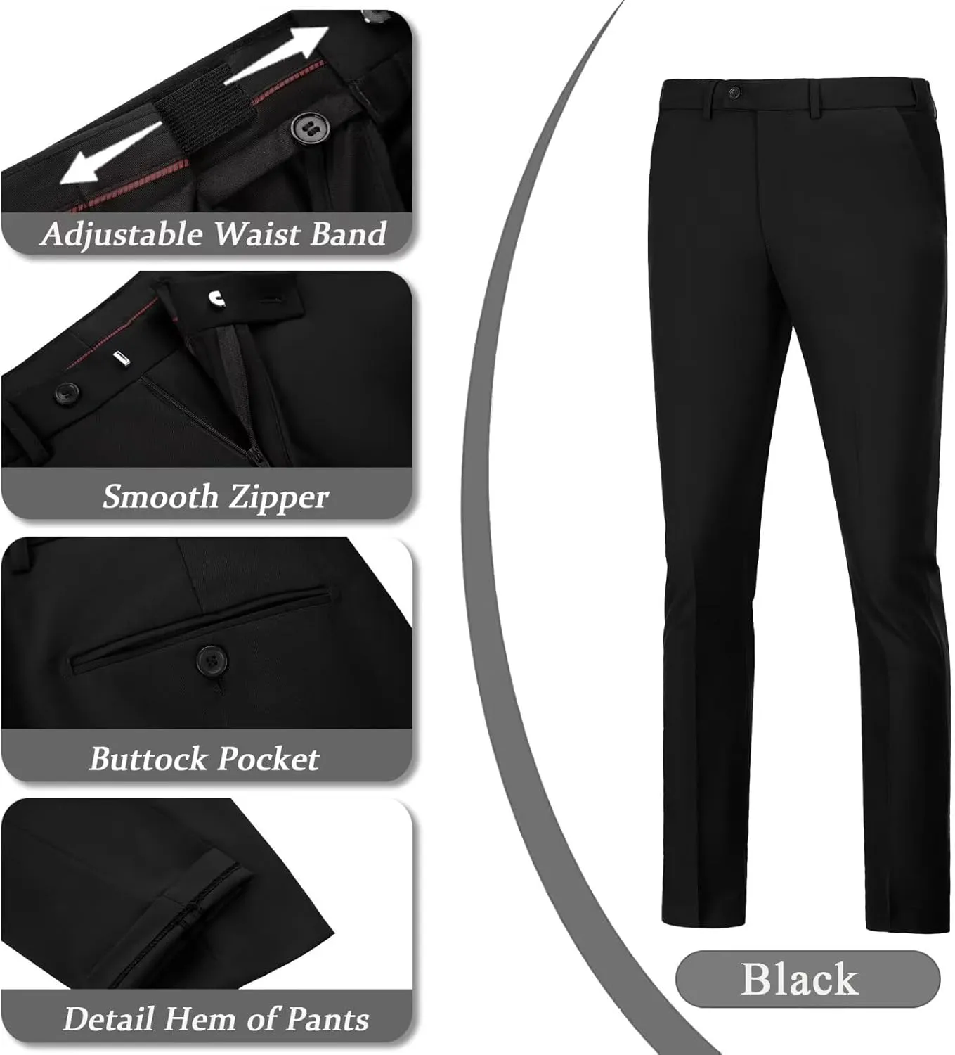 Men's Suits 2 Piece Slim Fit Suit Set Formal Vest Pants Set for Men Casual Business Suits Wedding Prom Tuxedos