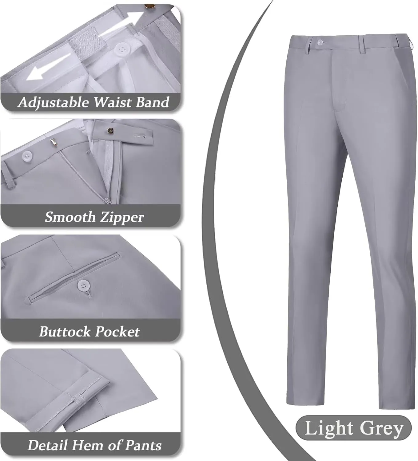 Men's Suits 2 Piece Slim Fit Suit Set Formal Vest Pants Set for Men Casual Business Suits Wedding Prom Tuxedos