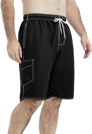 Mens Swim Trunks Swim Shorts Swimwear Swimsuit Beach Shorts Bathing Suits Quick Dry Waterproof