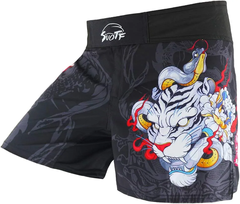 MMA Shorts for Men Fight Shorts Men BJJ Boxing Trunks for Men Grappling