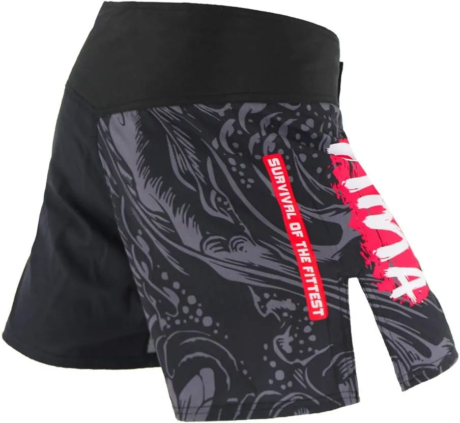 MMA Shorts for Men Fight Shorts Men BJJ Boxing Trunks for Men Grappling