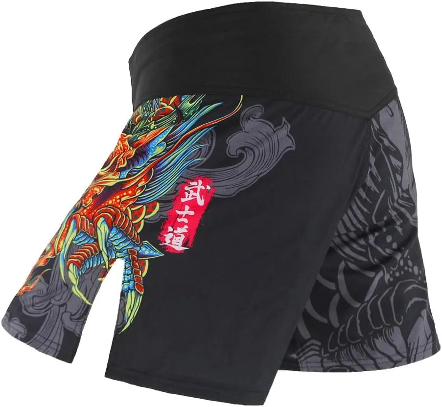 MMA Shorts for Men Fight Shorts Men BJJ Boxing Trunks for Men Grappling