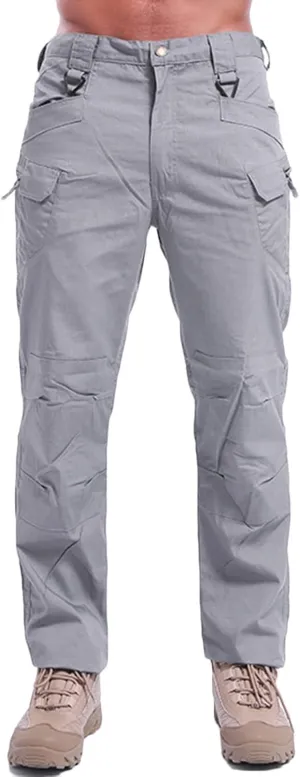 Muscularfit Mens Sweat Pants Casual Camo Buckle Zipper Cargo Pants Multi Pockets Casual Camouflage Athletic Cotton Sweatpants