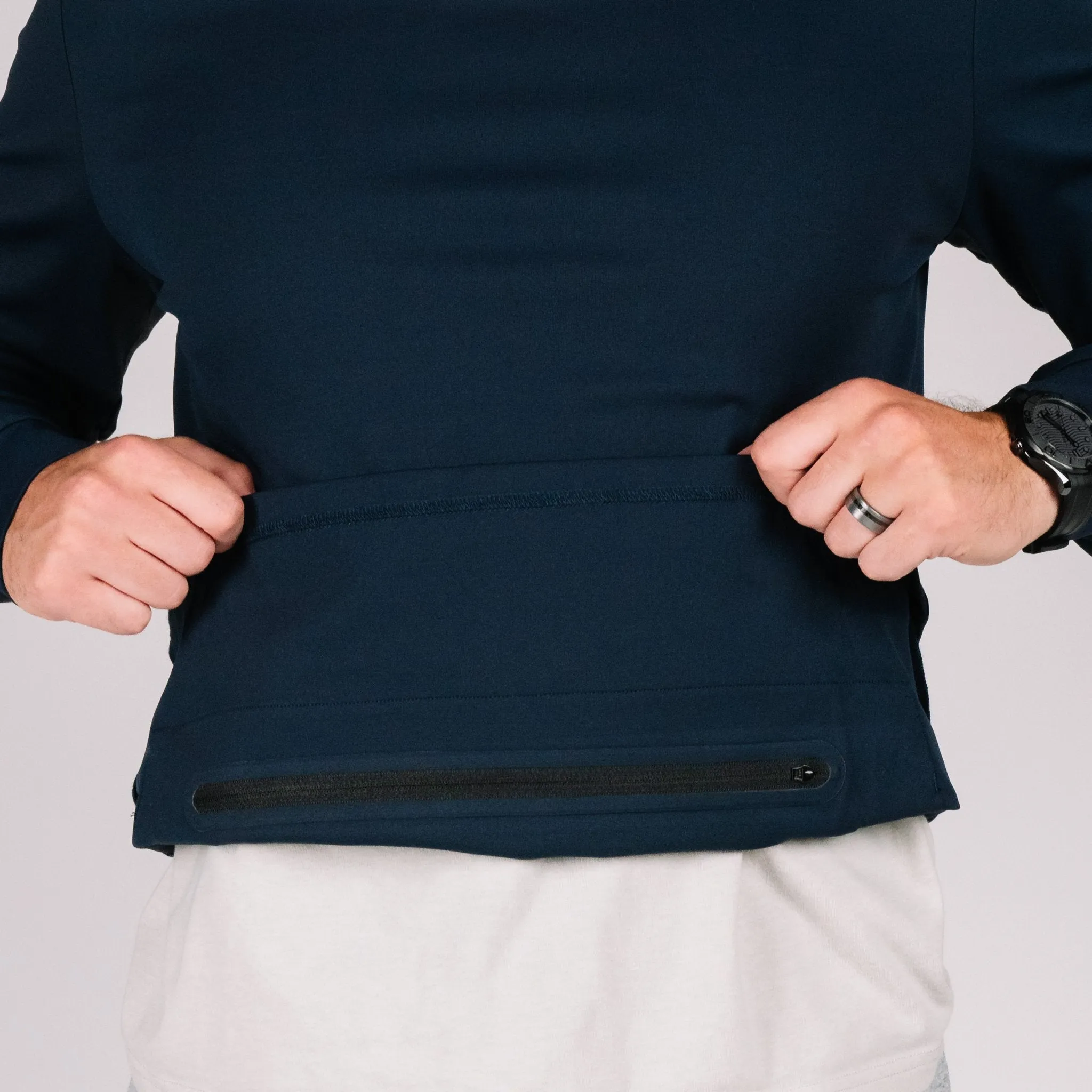NEW! Durable Quarter Zip - Navy Blue
