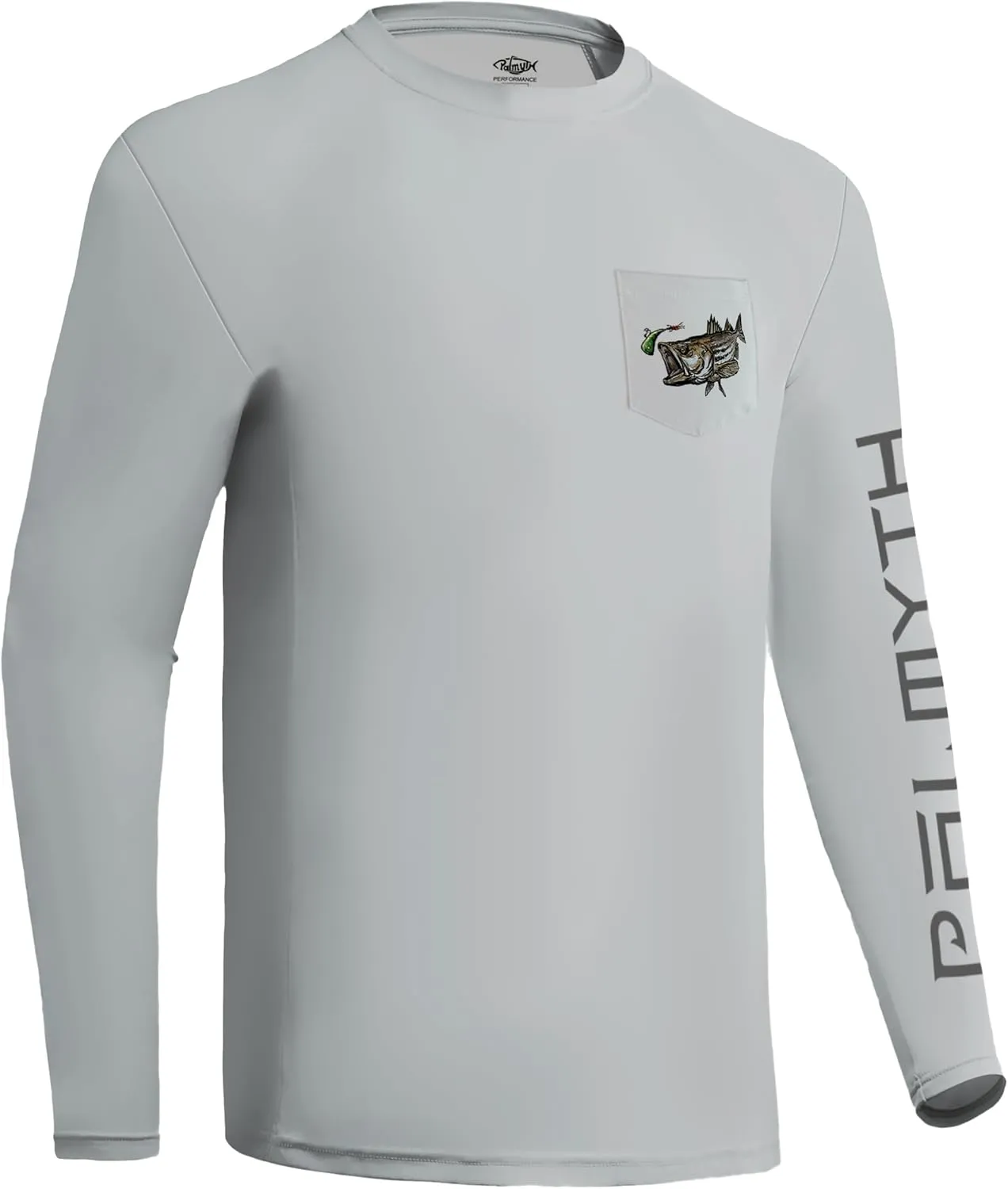 Palmyth Fishing Shirts for Men Long Sleeve UPF 50  T Shirt Sun Protection Tee