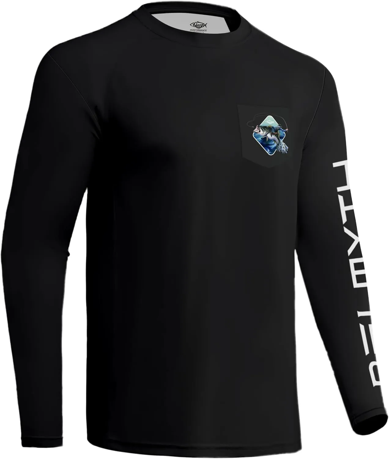 Palmyth Fishing Shirts for Men Long Sleeve UPF 50  T Shirt Sun Protection Tee
