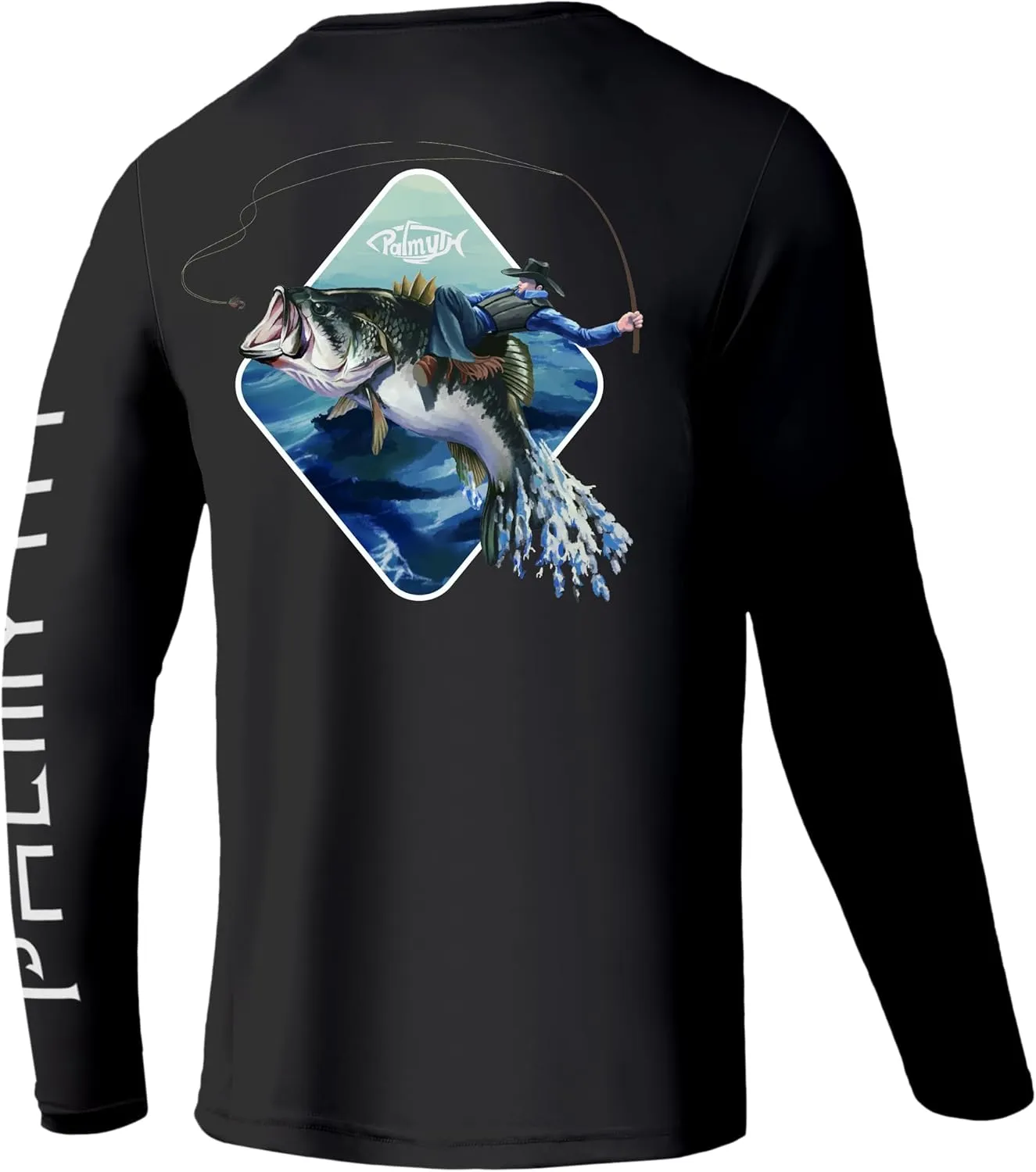 Palmyth Fishing Shirts for Men Long Sleeve UPF 50  T Shirt Sun Protection Tee