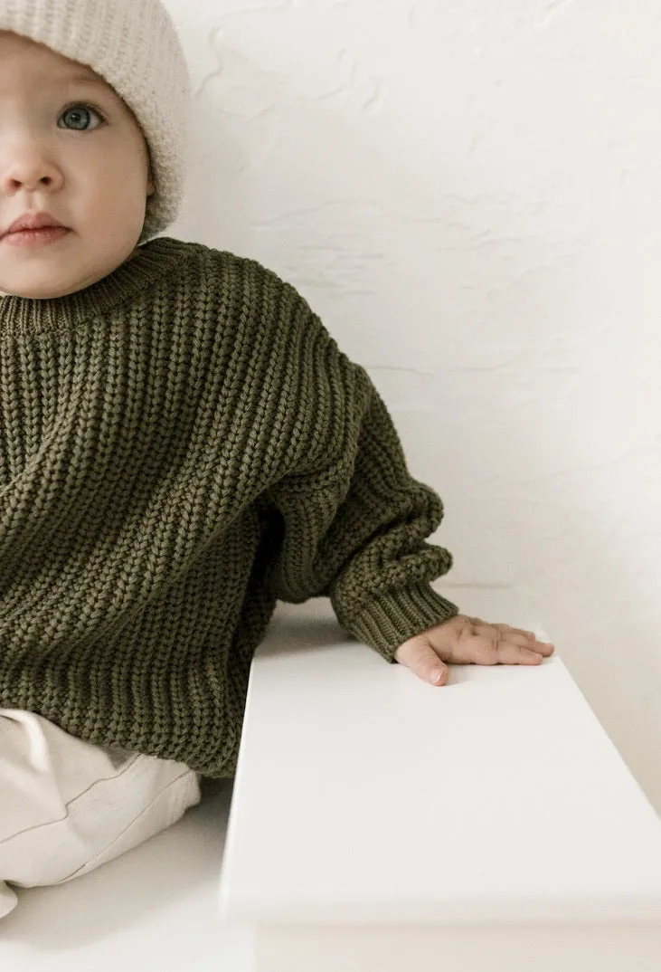 ‘Pine’ Chunky Knit Sweater