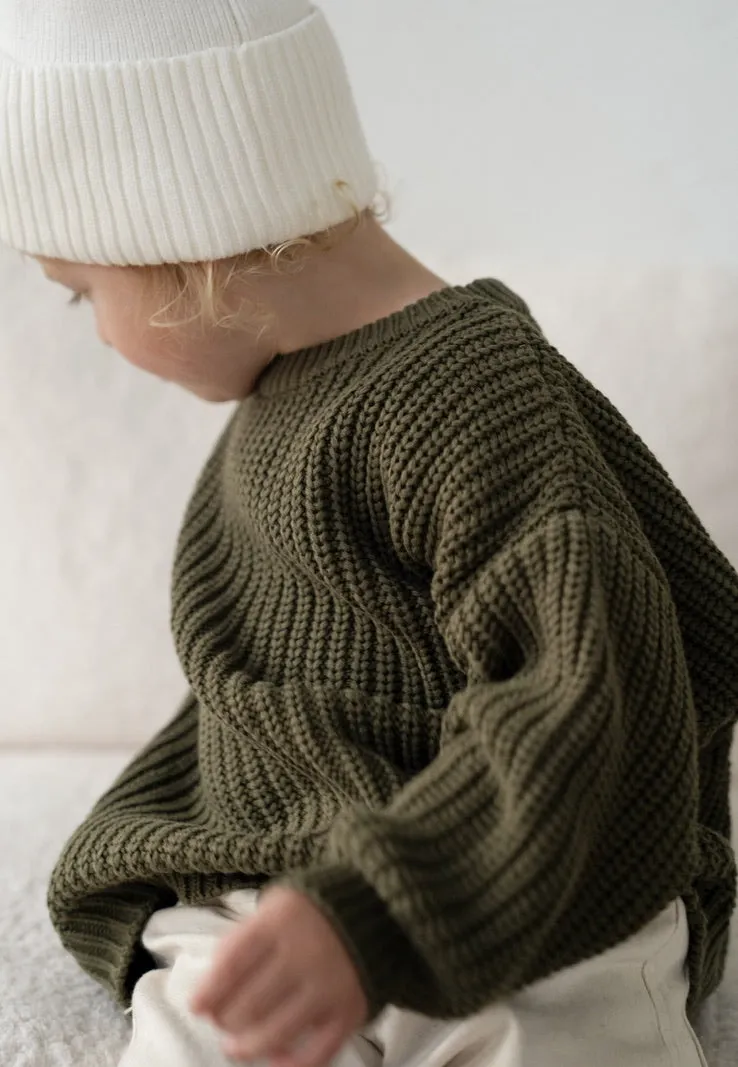 ‘Pine’ Chunky Knit Sweater