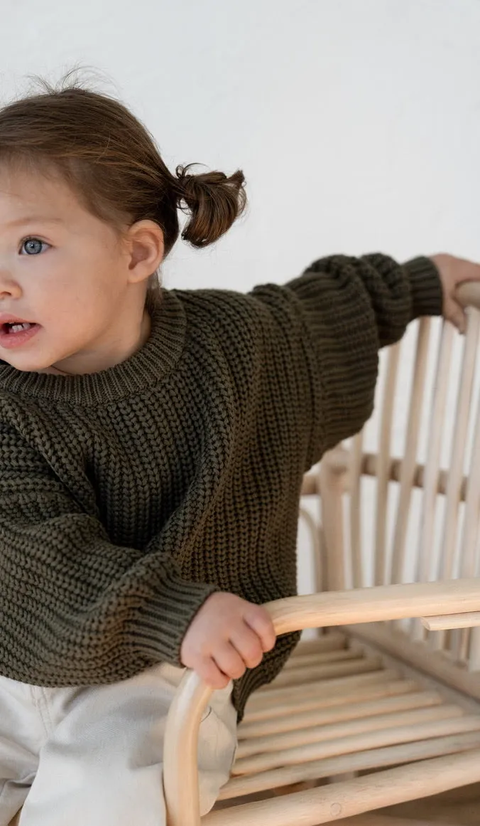 ‘Pine’ Chunky Knit Sweater