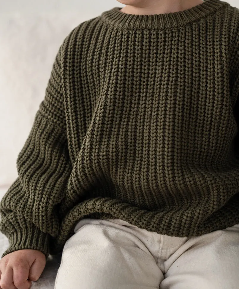 ‘Pine’ Chunky Knit Sweater