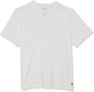 POLO Men's Classic Stretch Crew Tee Tall, White/Cruise Navy-3 Pack, 3X Big