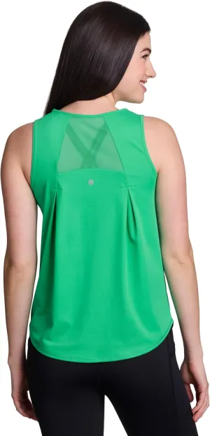 RBX Active Women's Workout Top with Breathable Mesh Panels, Quick Drying Gym Running Tank Top with Plus Sizes