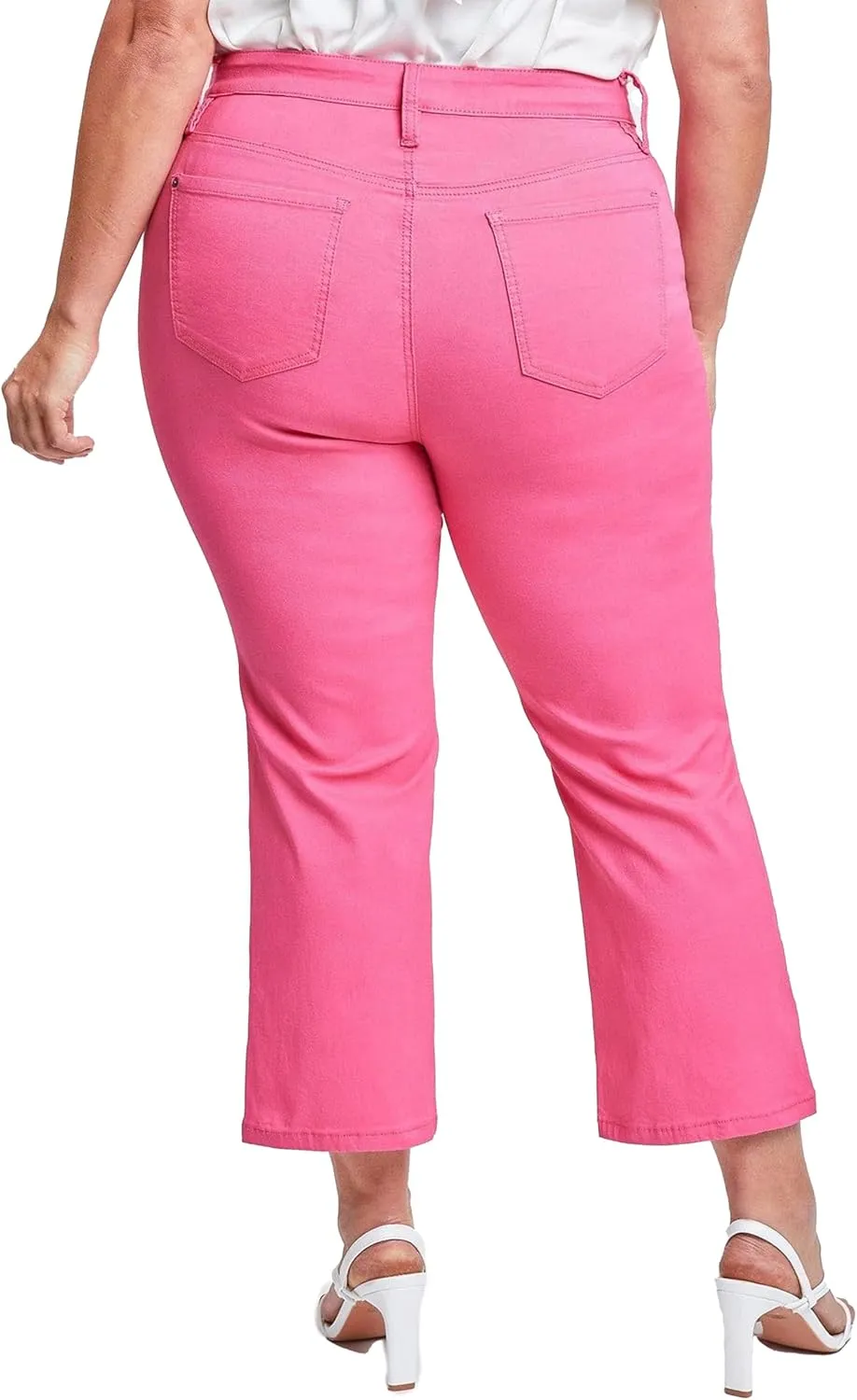 Royalty For Me Womens Women's Plus Size Hyperstretch High Rise Wide Leg Flood Pants