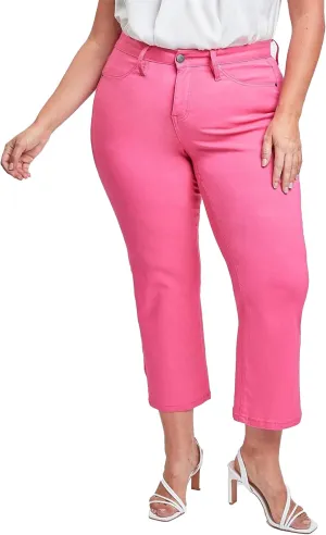 Royalty For Me Womens Women's Plus Size Hyperstretch High Rise Wide Leg Flood Pants