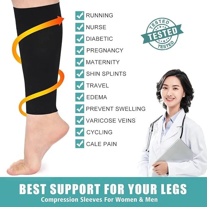 ROYALUCK Calf Medical Compression Stockings for Men and Women 23-32mmHg