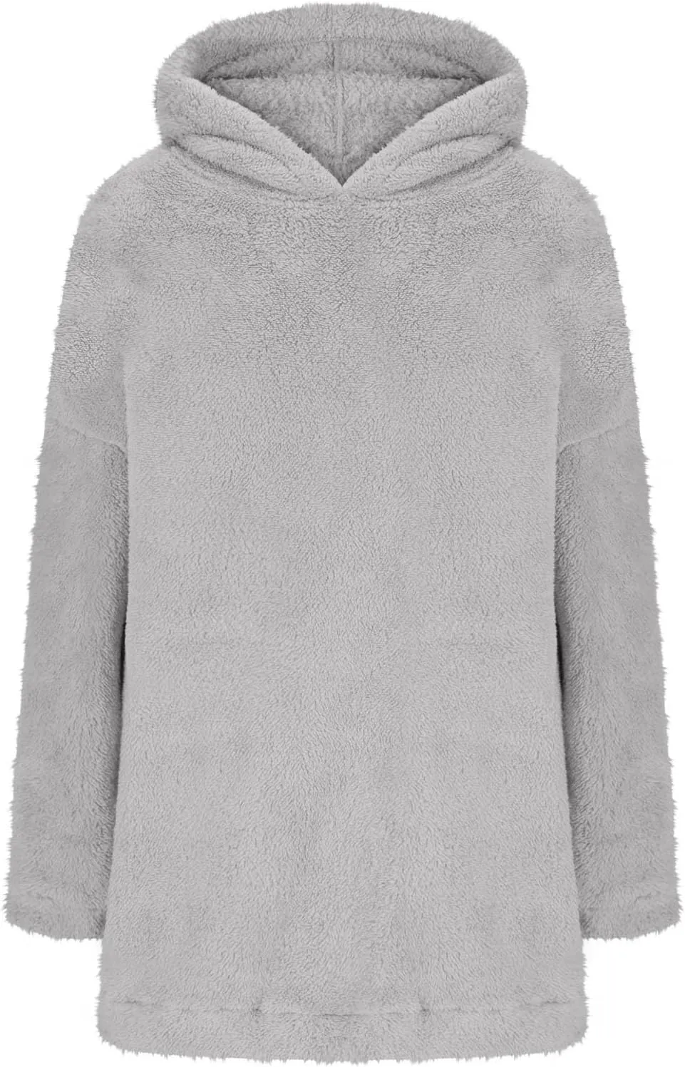 Sherpa Hoodie Dress for Women Cute Fuzzy Long Sleeve Sweatshirt Dress Casual Mini Sweater Dress Soft Loungewear