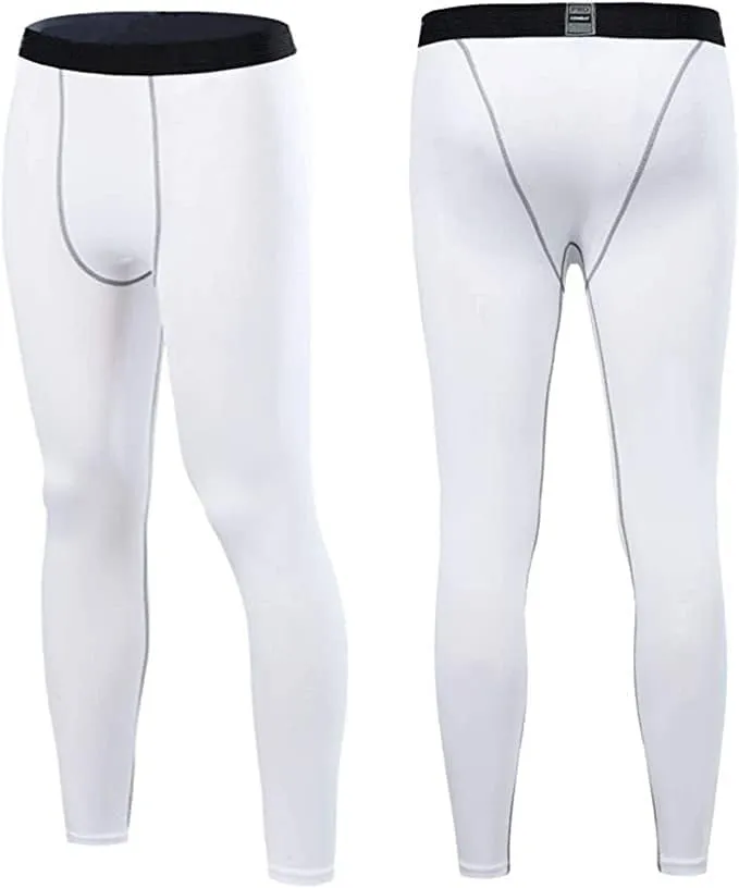 Smatstyle Pantalons de Compression de Running Homme Legging de Sport Fitness  schage Rapide Collant de Compression Base Layer Long Tight