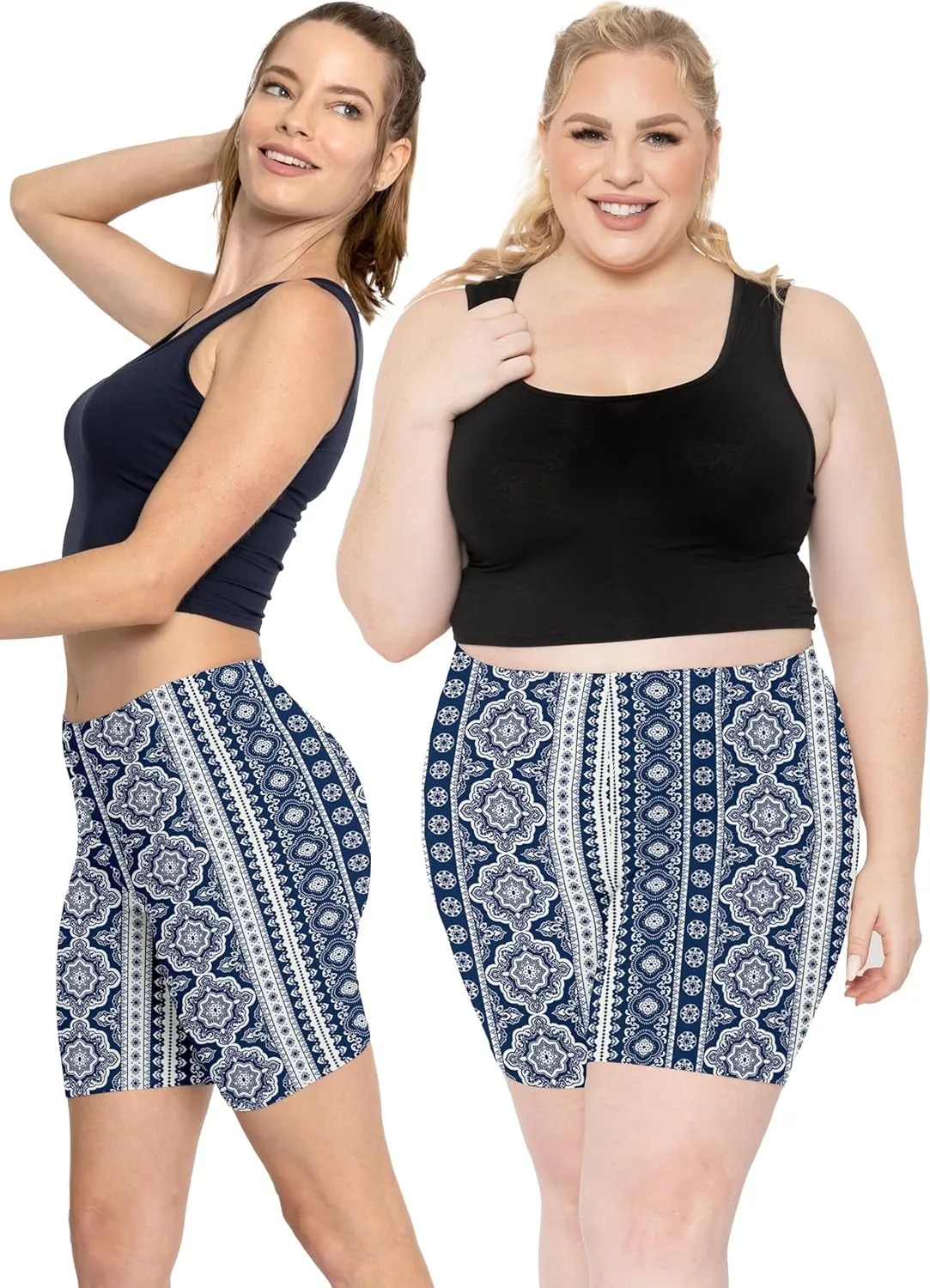 STRETCH IS COMFORT Biker Shorts for Women | Women's Athletic Workout Shorts | Cotton | Small - 5X