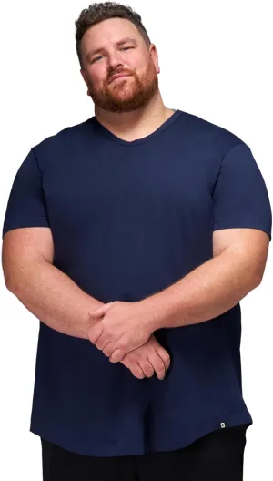 STRONGSIZE V-Neck T-Shirts for Men  Big and Tall Mens Stretch T Shirt