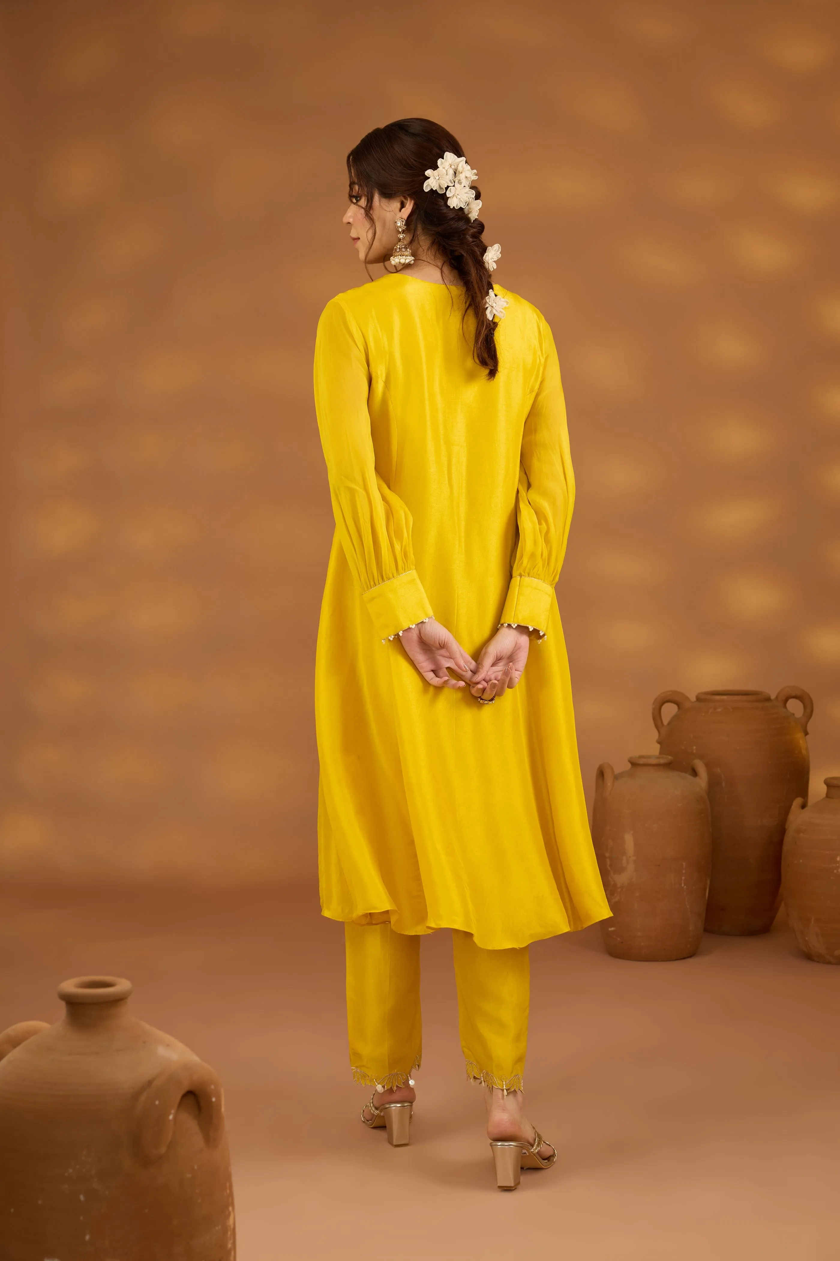 Sunehri Mayur bagh suit set