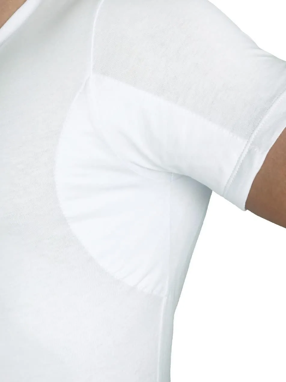 Sweat Proof Undershirt for Men- Quick Drying- Anti Odor- Anti Stains- V Neck