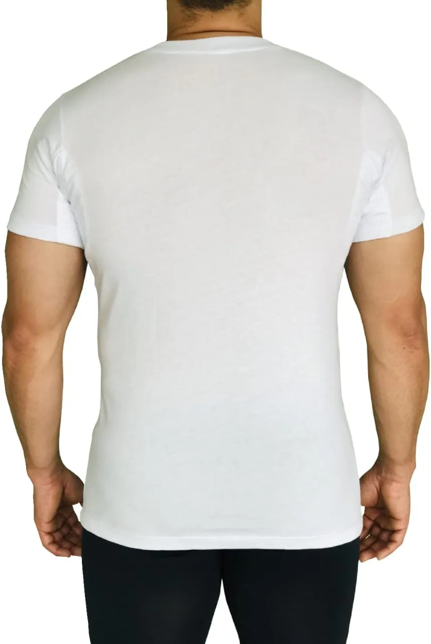 Sweat Proof Undershirt for Men- Quick Drying- Anti Odor- Anti Stains- V Neck