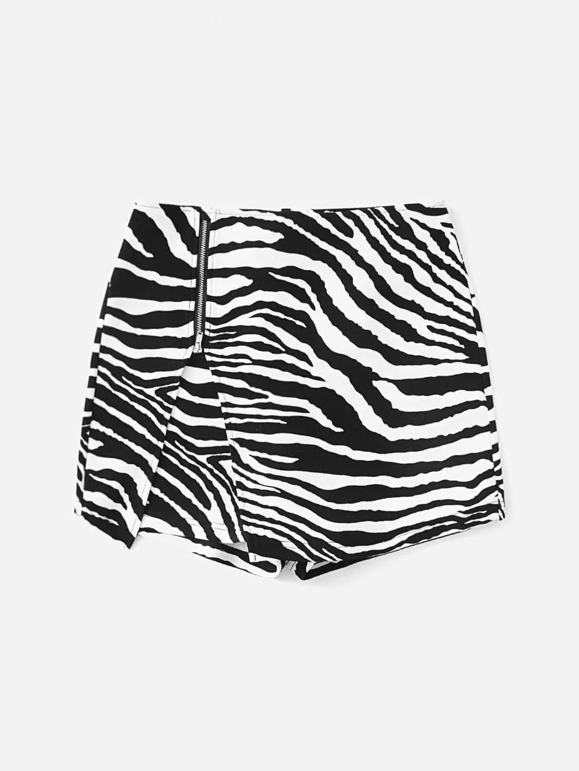SweatyRocks Women's Metallic High Waist PU Leather Shorts Wide Leg Stretchy Shorts Hot Pants