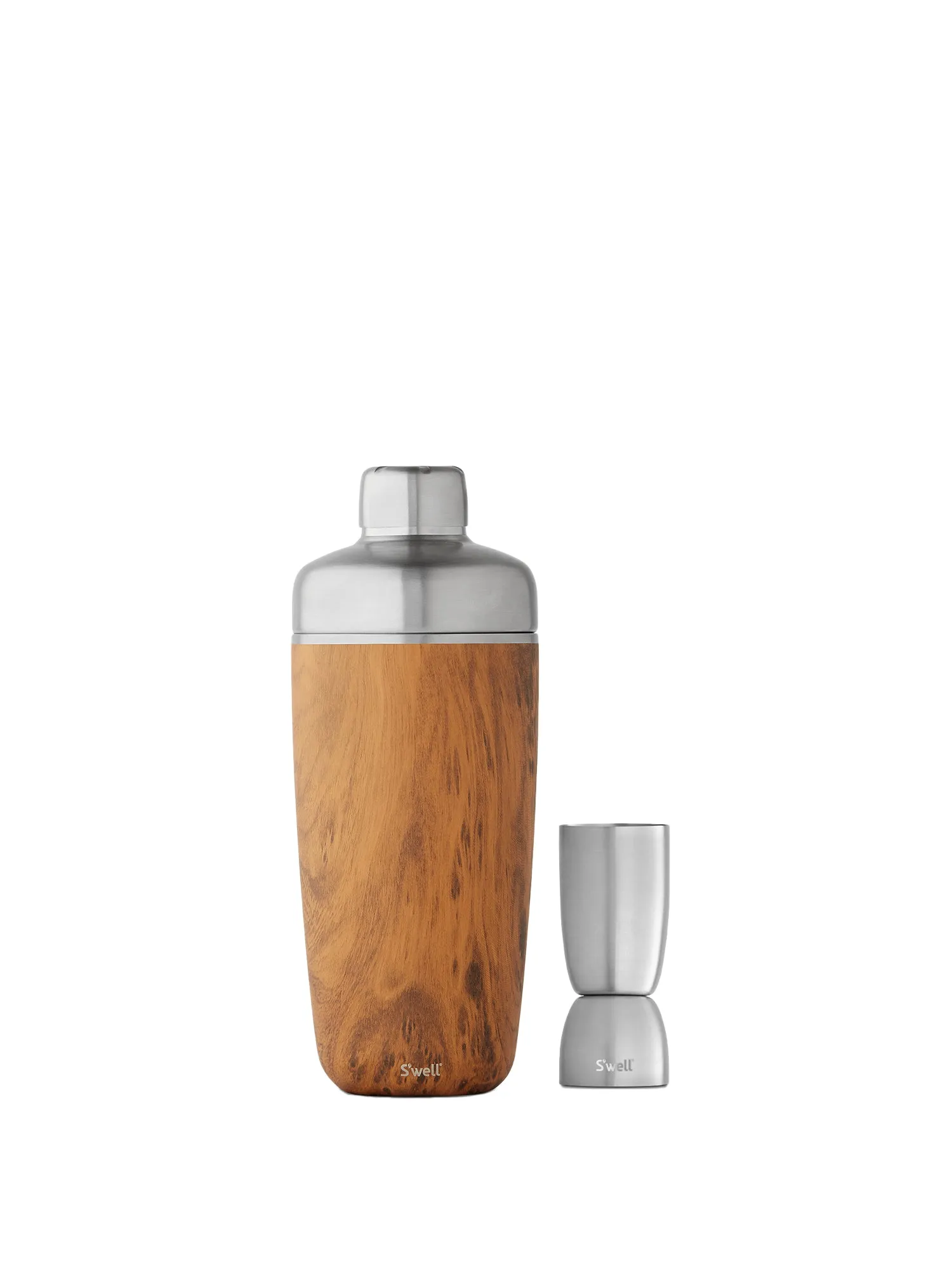 S'well 18oz Teakwood Cocktail Shaker Set