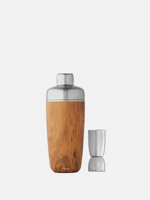 S'well 18oz Teakwood Cocktail Shaker Set