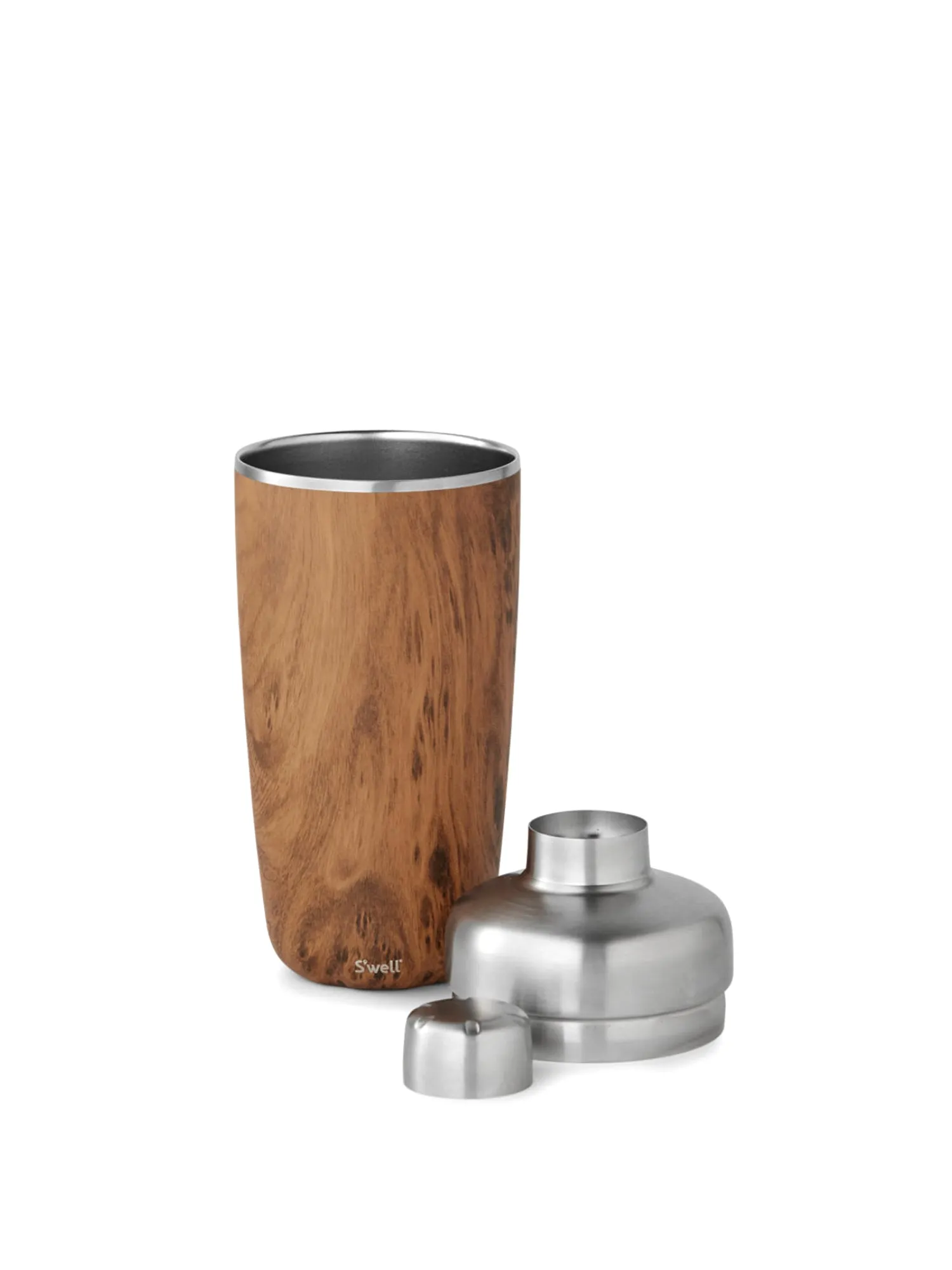 S'well 18oz Teakwood Cocktail Shaker Set