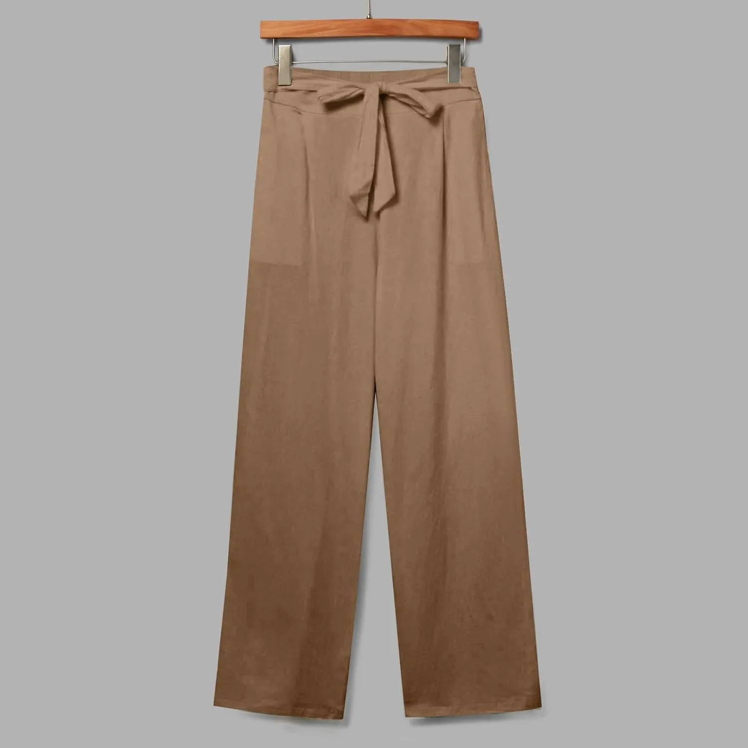TARIENDY Petite Pants for Women Dressy Ladies 2025 Summer Comfy Outfits Casual high Waist Pants Elastic Drawstring Trousers