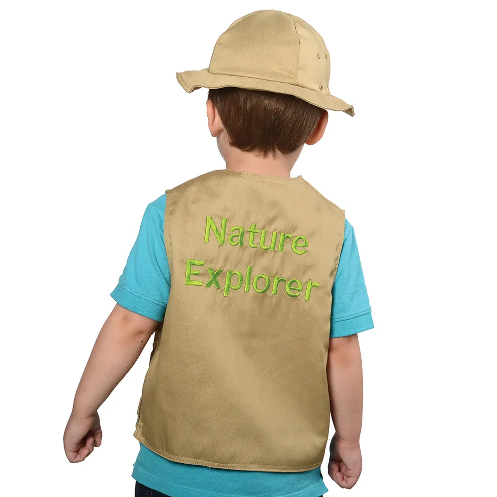 Toddler Dress-Up Vests & Hats Collection: Role-Play Set of 5 | Astronaut, Chef, Farmer, Nature Explorer & Pilot