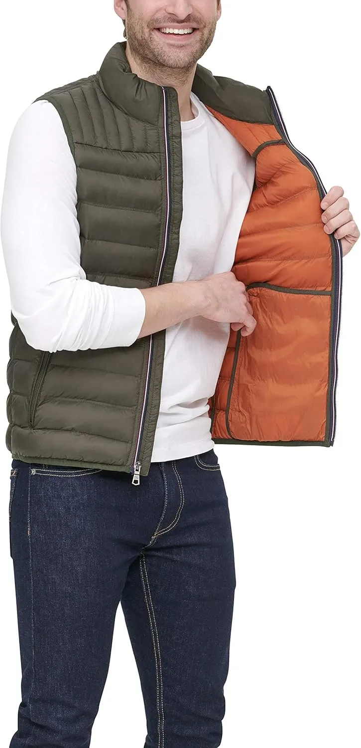 Tommy Hilfiger mens Lightweight Packable Puffer Vest Jacket (Standard and Big & Tall)