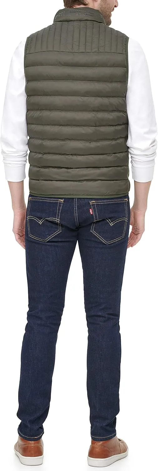Tommy Hilfiger mens Lightweight Packable Puffer Vest Jacket (Standard and Big & Tall)