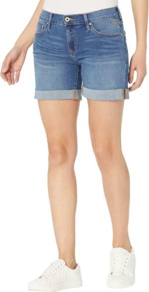 Tommy Hilfiger Women's Denim Shorts  Jean Shorts With Cuffs for Summer and Spring