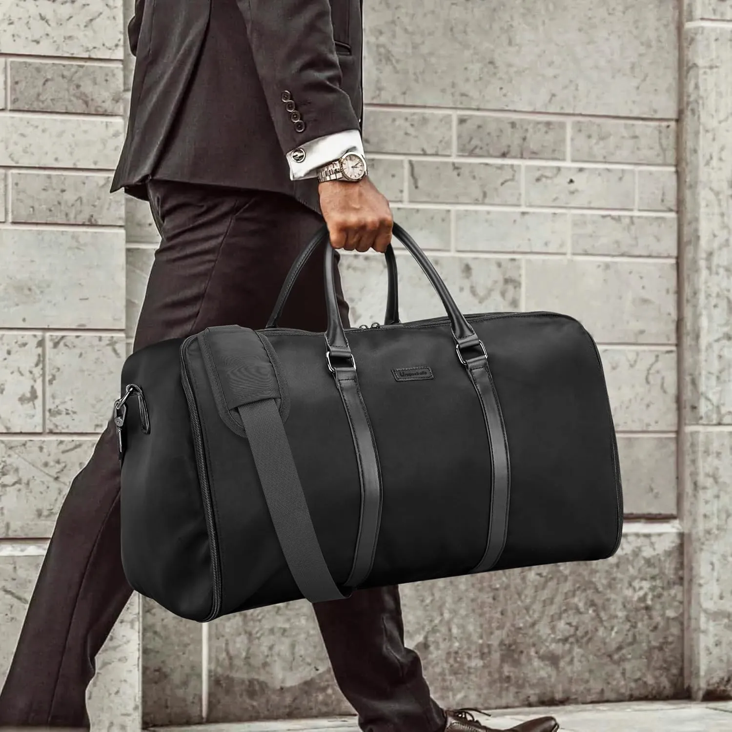 UNIQUEBELLA Carry on Garment Bag Convertible Suit Travel Bag for Men Women Duffel Flight Bag with Shoulder Strap
