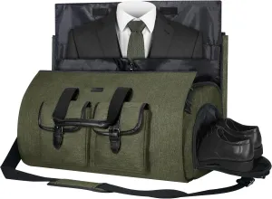UNIQUEBELLA Carry-on Garment Bag Large Duffel Bag Suit Travel Bag Weekend Bag Flight Bag with Shoe Pouch for Men Women Age: Over 6 Years Old
