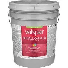 Valspar® Medallion® Plus Exterior Paint   Primer Satin 5 Gallon Clear Base (5 Gallon, Clear Base)