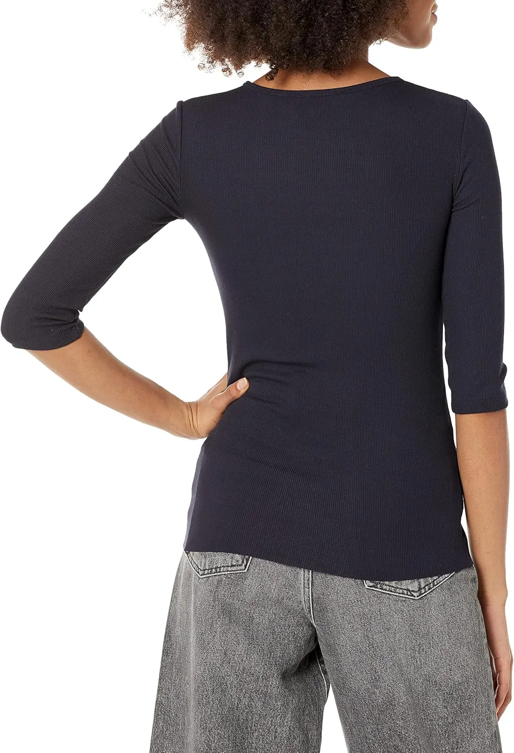 Vince Women's Elbow Sleeve Crew Neck Top