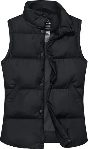 wantdo Women's Puffer Vests Thicken Winter Vest Outerwear Warm Puffy Vest
