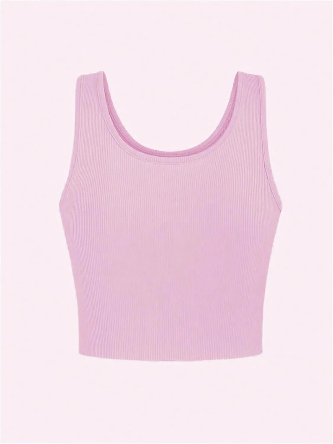 WDIRARA Women's Printed Crop Tank Tops Graphic Cami Top Summer Ribbed Slim Fit Tee