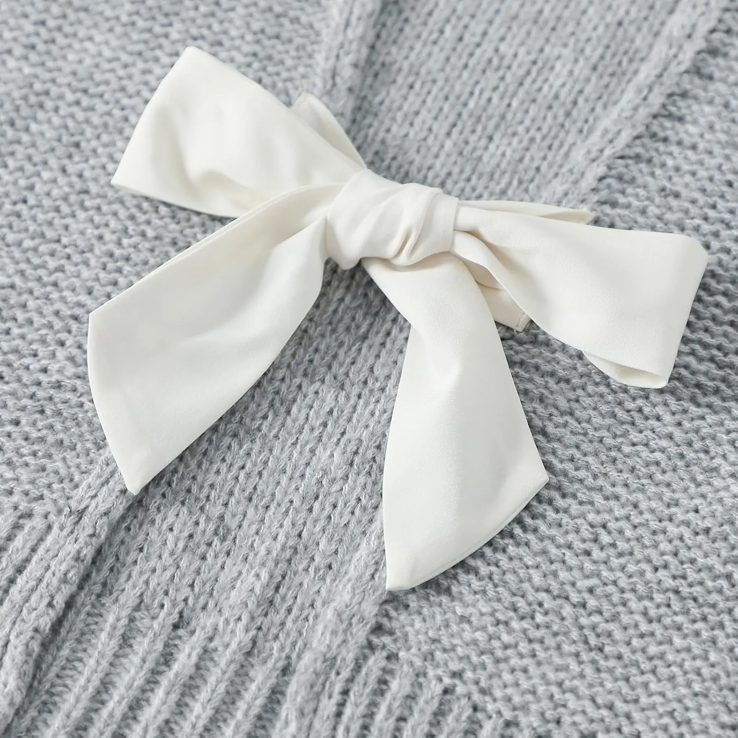 Women Knit Waistcoat Bow Tie Open Back Sweater Vest Top Slim Fit Casual Crop Cardigan Sleeveless Pullover