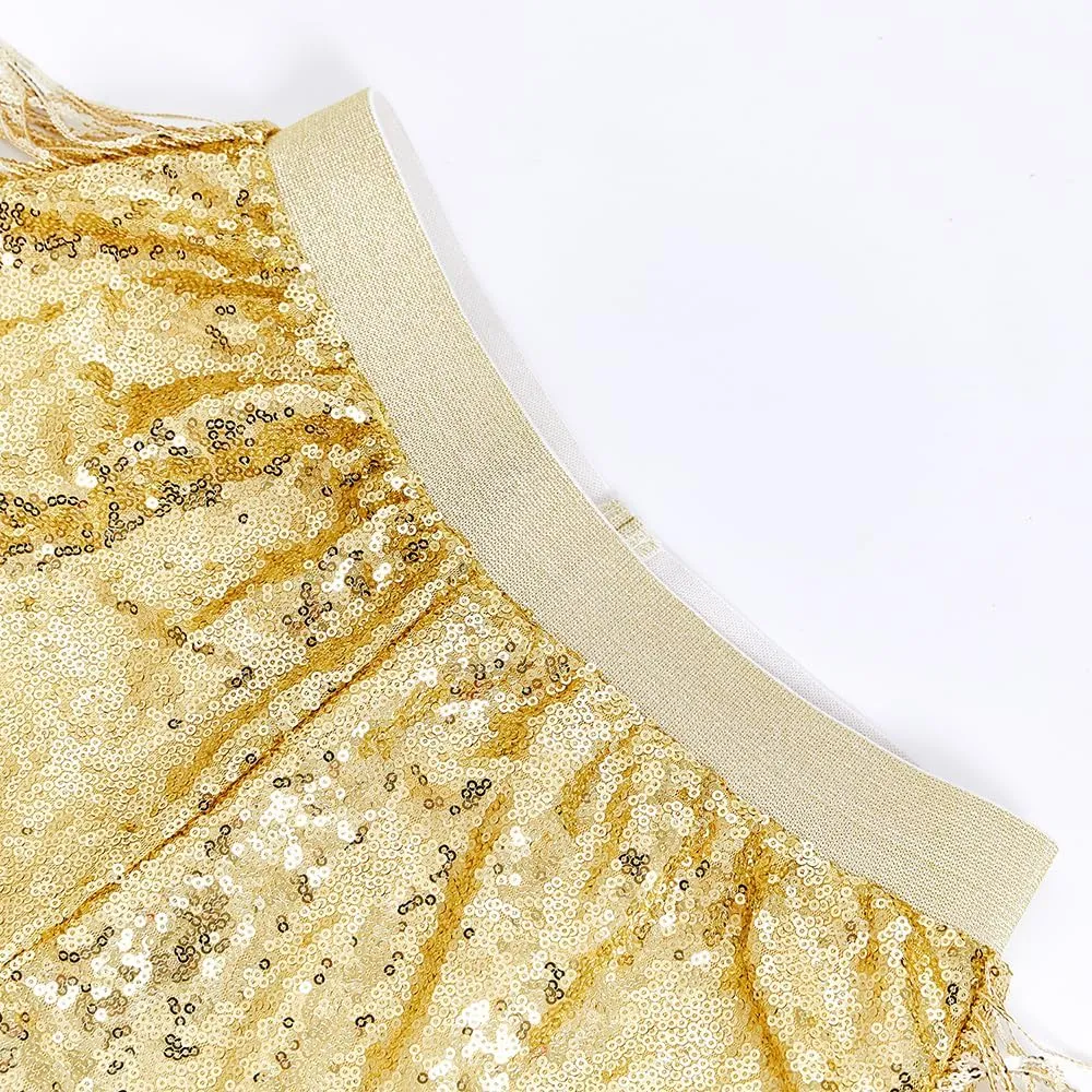 Women Shorts Tessel Sequin Sparkle Short Pants Ladies Birthday Party Shorts Halloween Clothes