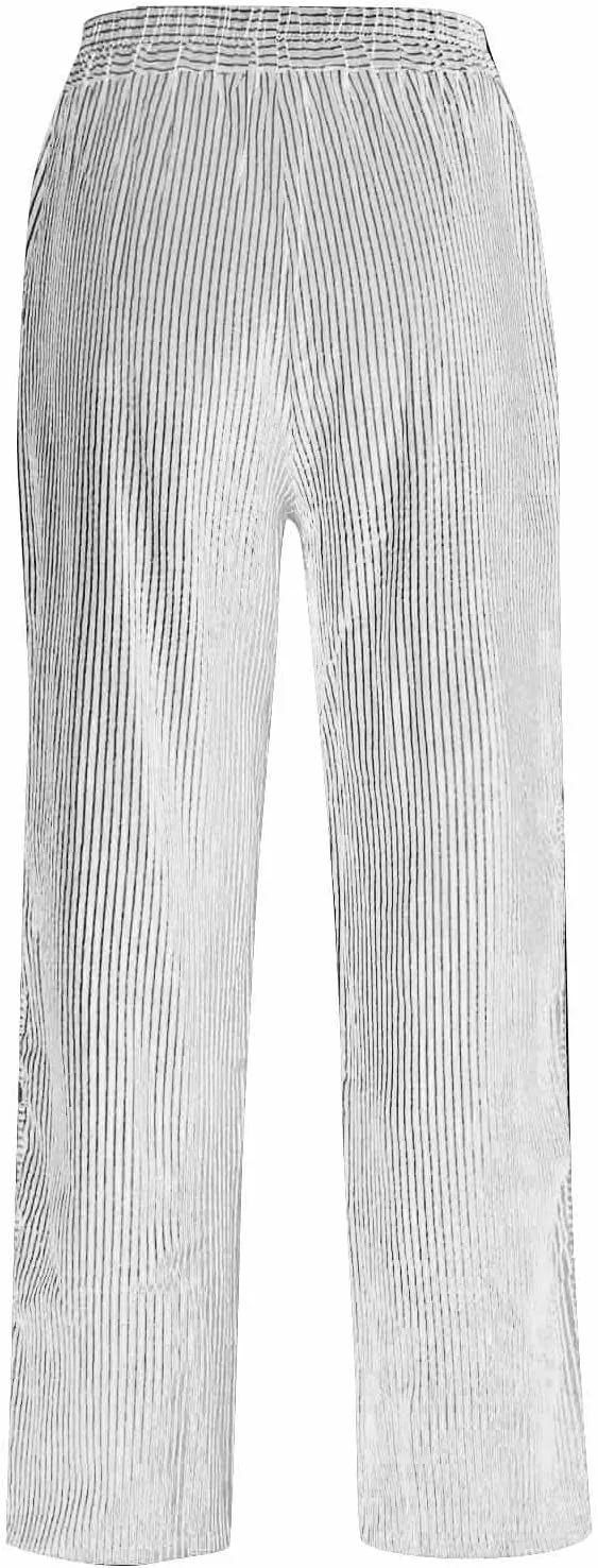 Women Summer Casual Linen Pants Straight Leg Elastic Waist Pockets Cropped Pants, Small-5X-Large, Beige