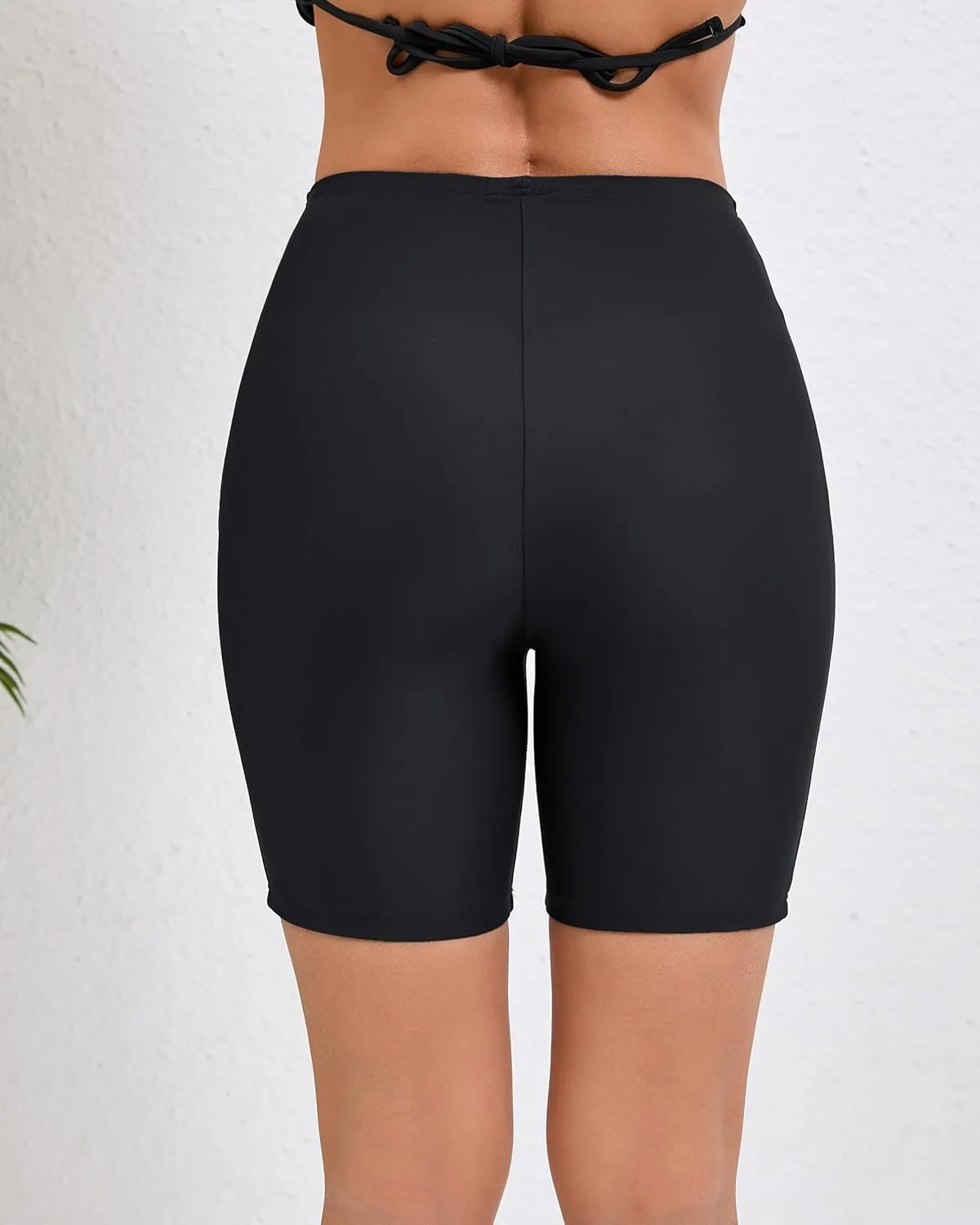 Women's 7" Plus Size High Waisted Boardshorts Swimsuit Boy Shorts Bikini Bottoms Swim Shorts