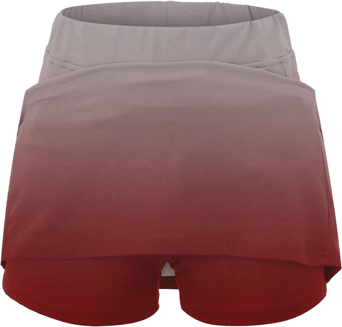 Womens Golf Skorts High Waist Athletic Skirt with Shorts Casual Gradient Yoga Skirts Pants Summer Running Clothes